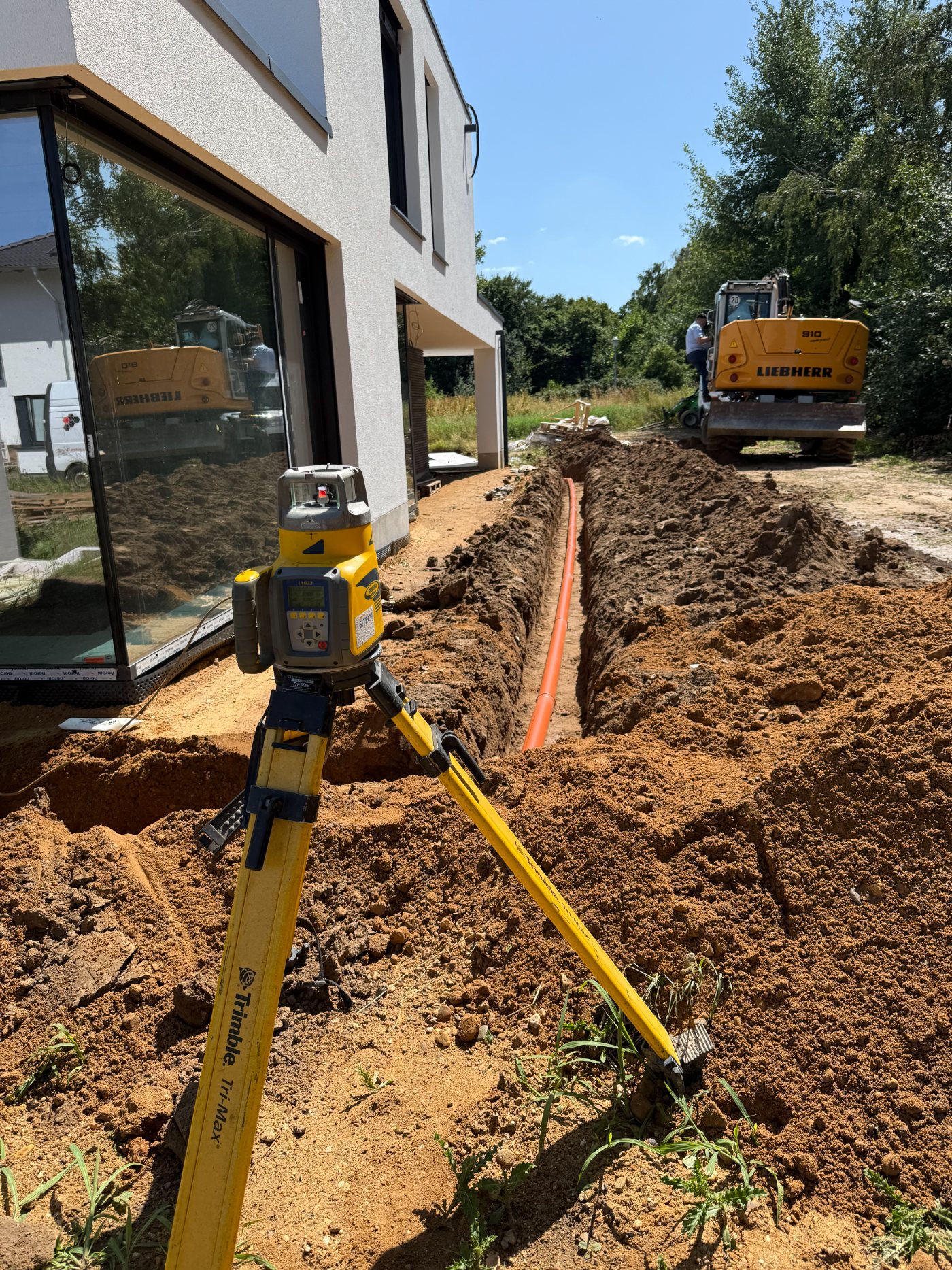 Hausanschluss und Drainage
